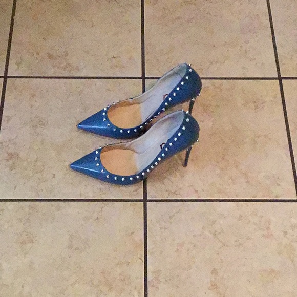 FSJโ Beautiful spiked Teal shoes ๐ฆ๐ธ๐ผ(NWOT) - Picture 2 of 6